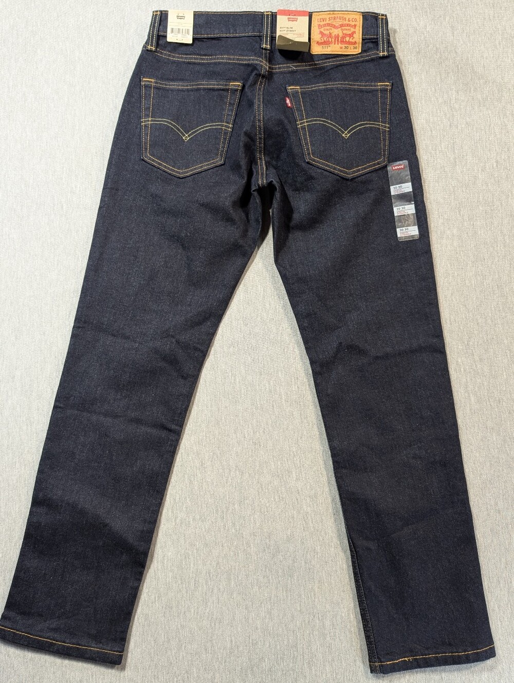 Levi's 511 Slim Fit Jeans Men's 30 X 30 Dark Wash Blue NWT - Picture 7 of 13